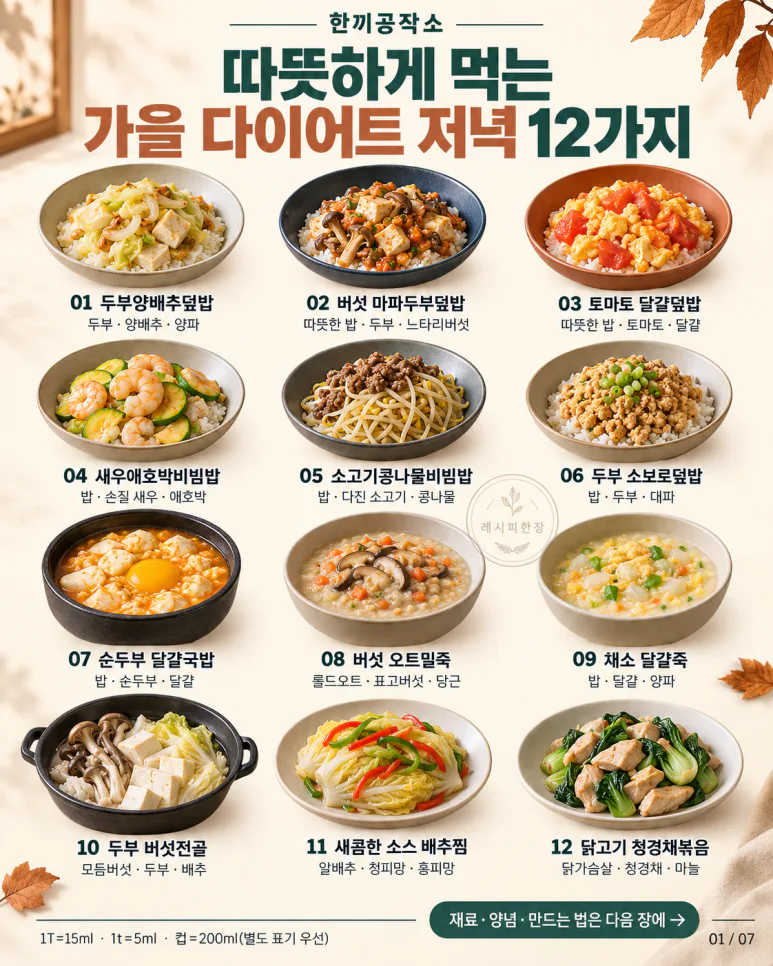 12 cenas de dieta de otoño para comer calientes