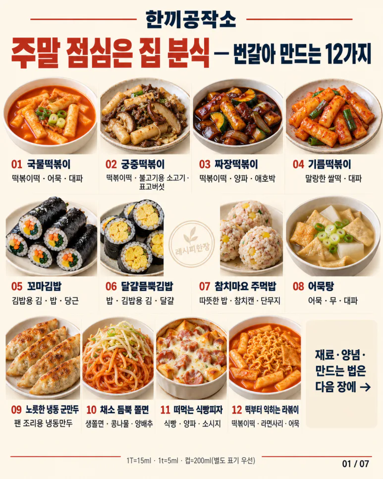 Almuerzo de fin de semana: comida casera — 12 opciones para alternar