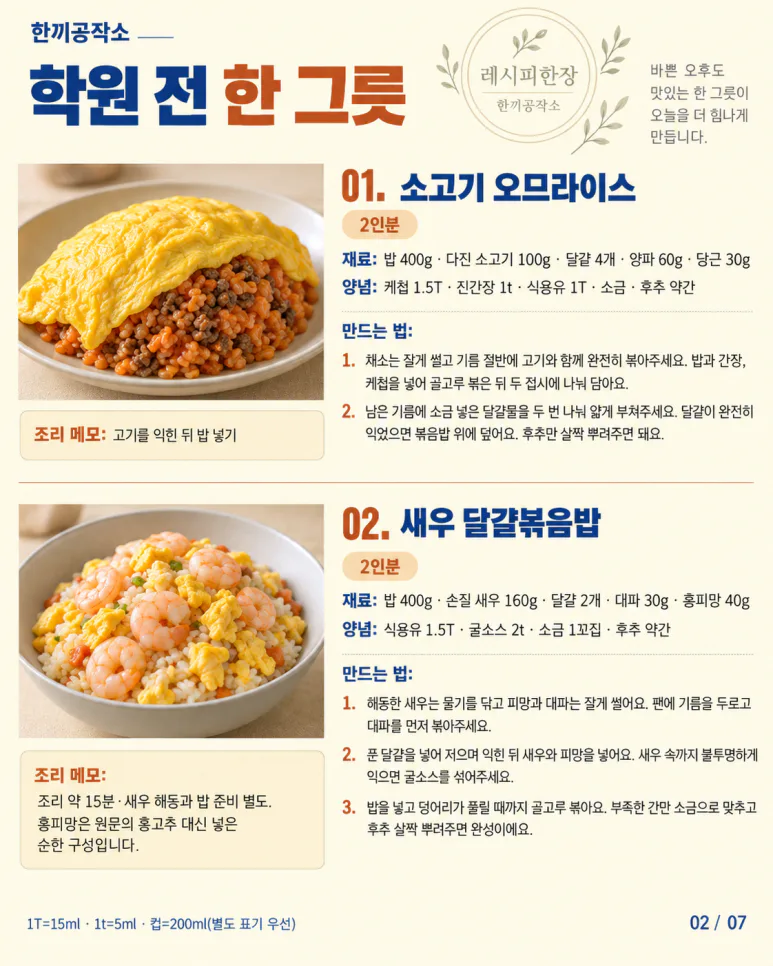 Before going to the academy - 12 things to eat in one bowl
