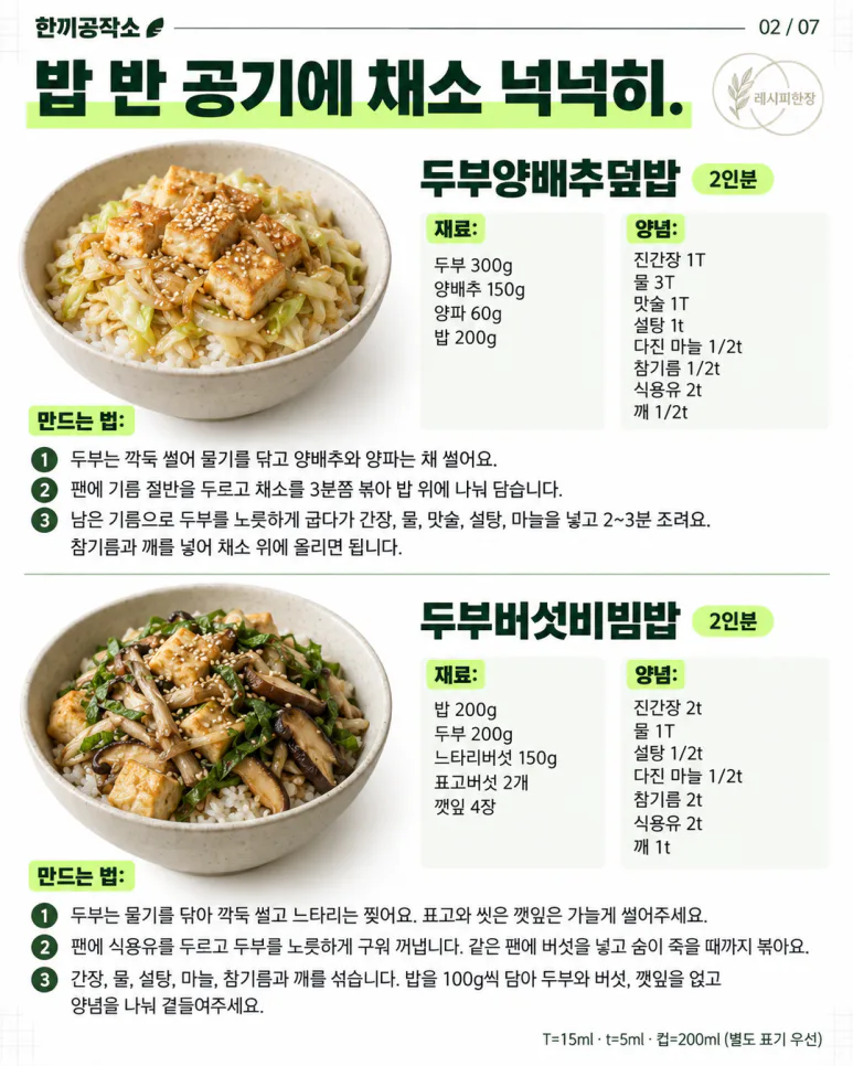 Plenty of vegetables with half a bowl of rice — 12 satisfying bowls