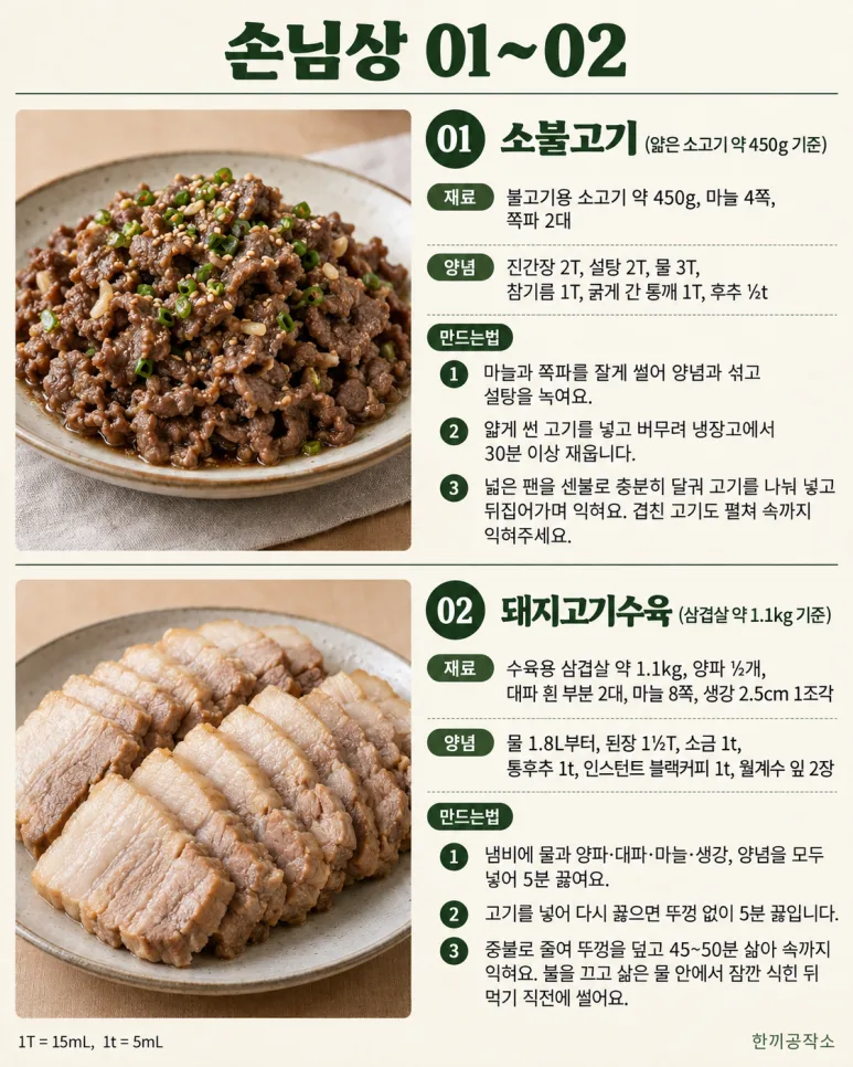 손님 오는데 뭐 하지? 한 상 차릴 메인 10가지