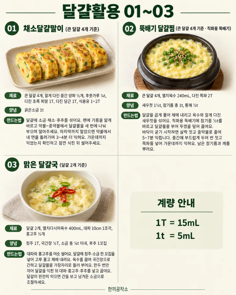 반찬부터 한 끼까지 12가지, 달걀 한 판의 변신