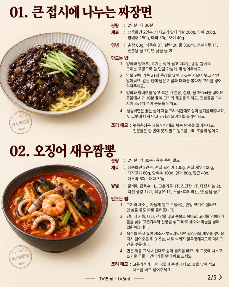배달시킬 뻔했어요 — 집에서 더 푸짐하게 즐기는 인기 메뉴 8가지