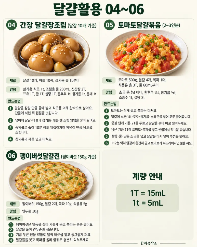 반찬부터 한 끼까지 12가지, 달걀 한 판의 변신