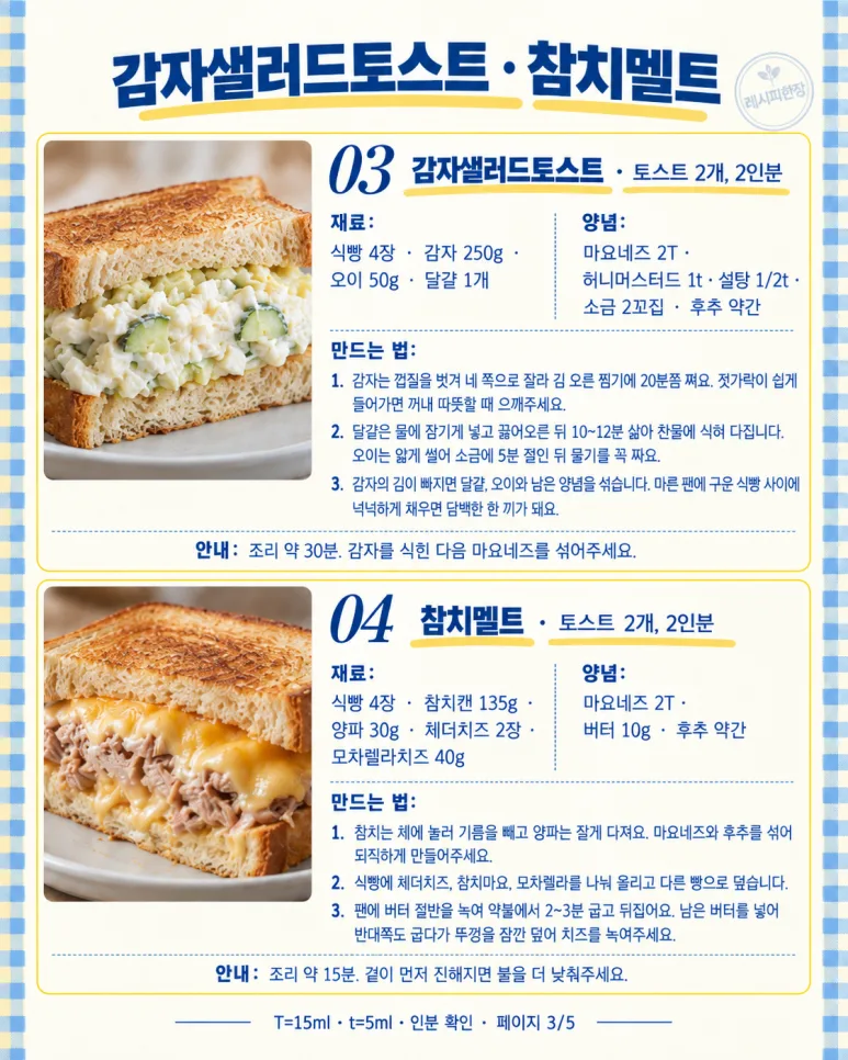 식빵에 잼만 바르던 집 — 주말 아침이 달라지는 토스트 7가지