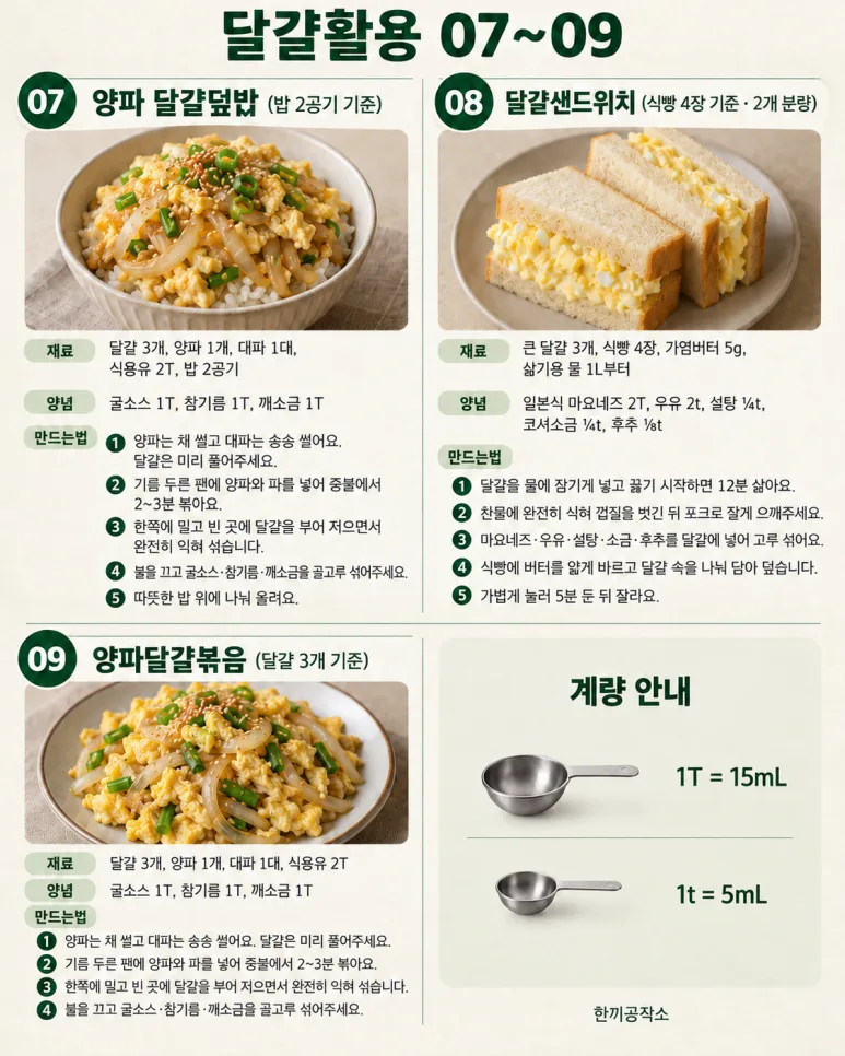 반찬부터 한 끼까지 12가지, 달걀 한 판의 변신