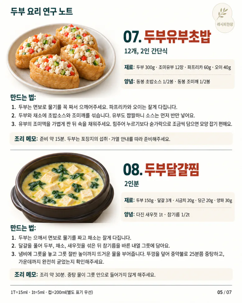 두부 한 모가 이렇게 달라진다고? 매일 먹어도 안 질리는 저녁 메뉴 12가지