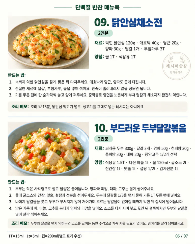 운동하고 닭가슴살만 드셨나요? 맛있게 챙기는 단백질 반찬 12가지