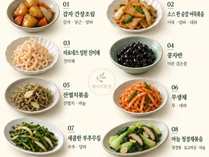 ¡Esa guarnición que siempre comías dos veces en un restaurante coreano! 10 recetas que puedes preparar en casa.