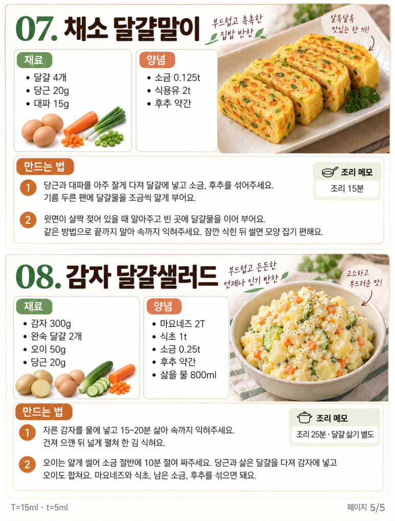 갑자기 식구들이 모였다면 — 한 접시로 푸짐한 집밥 8가지