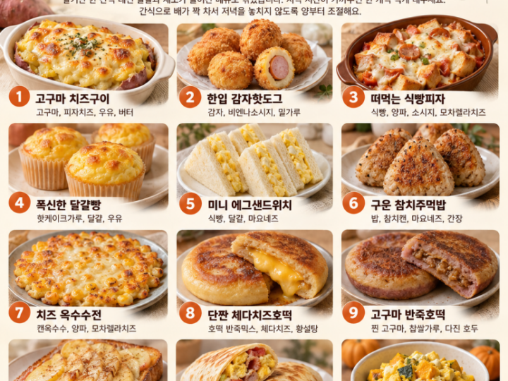 Something to look for right after school — 12 autumn snacks