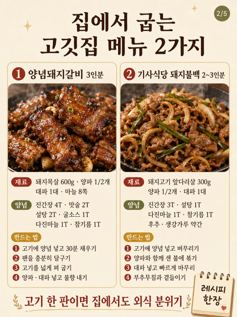 오늘은 배달 대신 고기 한 판! 류수영 돼지고기 레시피 7가지